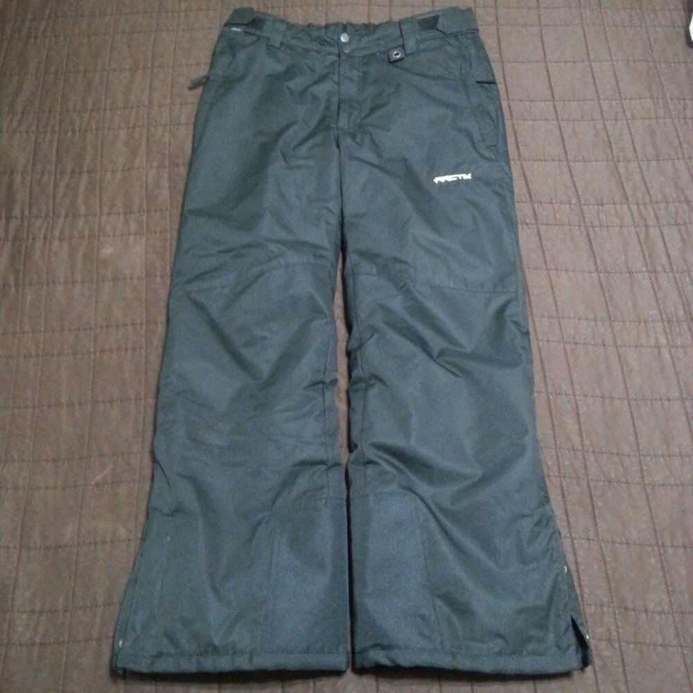 Arctix Winter Snow Pants Men's Medium 36 x 30 Adjustable Ski Snowboard Black Out
